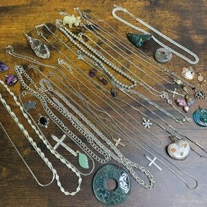 Jewelry Lot Wear and Craft Chains Pendants and Necklaces